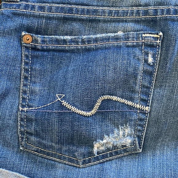 7 for all mankind jean shorts - Picture 5 of 6